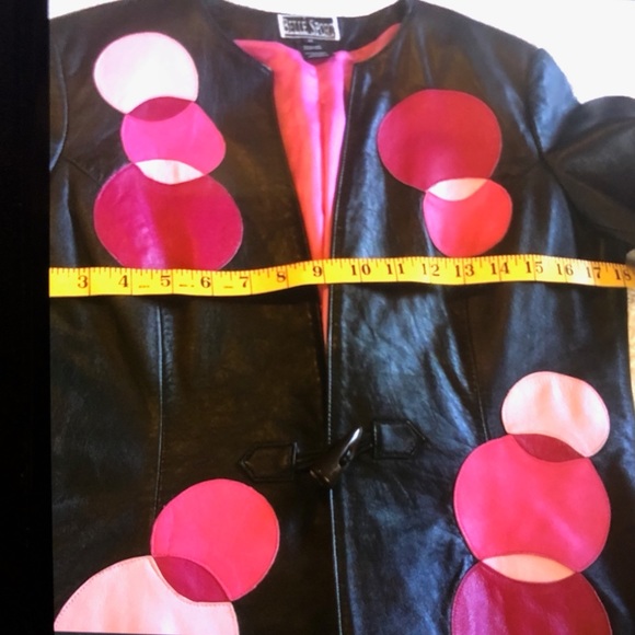 💕Belle Sport Dot Leather Jacket - Picture 6 of 6